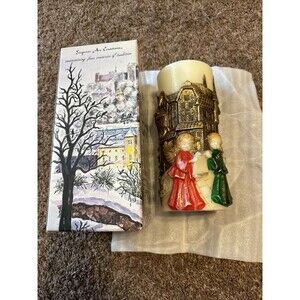 Vintage 1986 Emperor Art Creations Christmas Village Candle